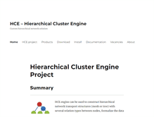 Tablet Screenshot of hierarchical-cluster-engine.com